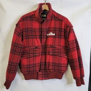 Cerruti 1881 Sport  vintage wool checkered bomber jacket
